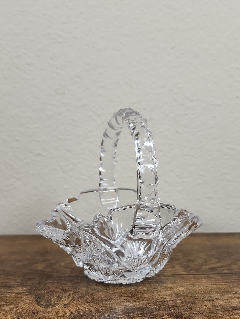 Vintage Glass Basket